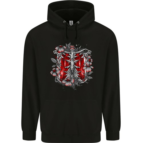 Gothic rippenkäfig skelett - gothic,