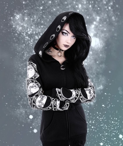 Gothic okkult jacke kapuze - okkult,