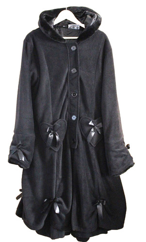 Gothic punk fleece mantel mit - gothic,