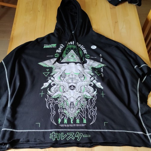 Killstar hoodie poncho schwarz - poncho,