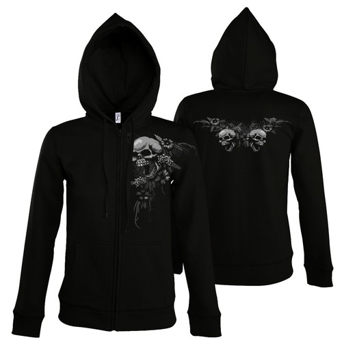 Damen zipper skulls - zipper, "skulls