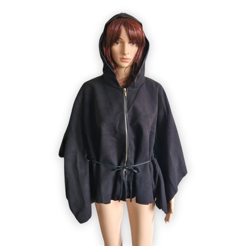 Damen cape jacke schwarz - cape,