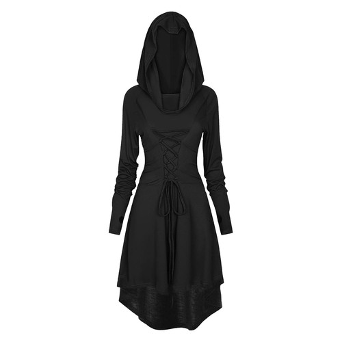 Gothic kleid damen mit - damen, kapuze