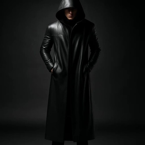 Herren schwarzer echtleder - schwarzer,