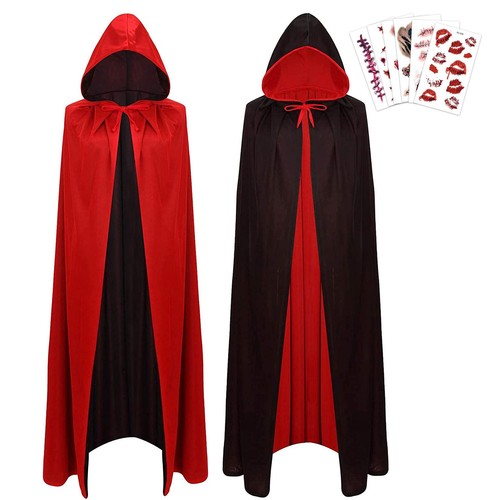 Vampir umhang mit - kapuze, 170cm